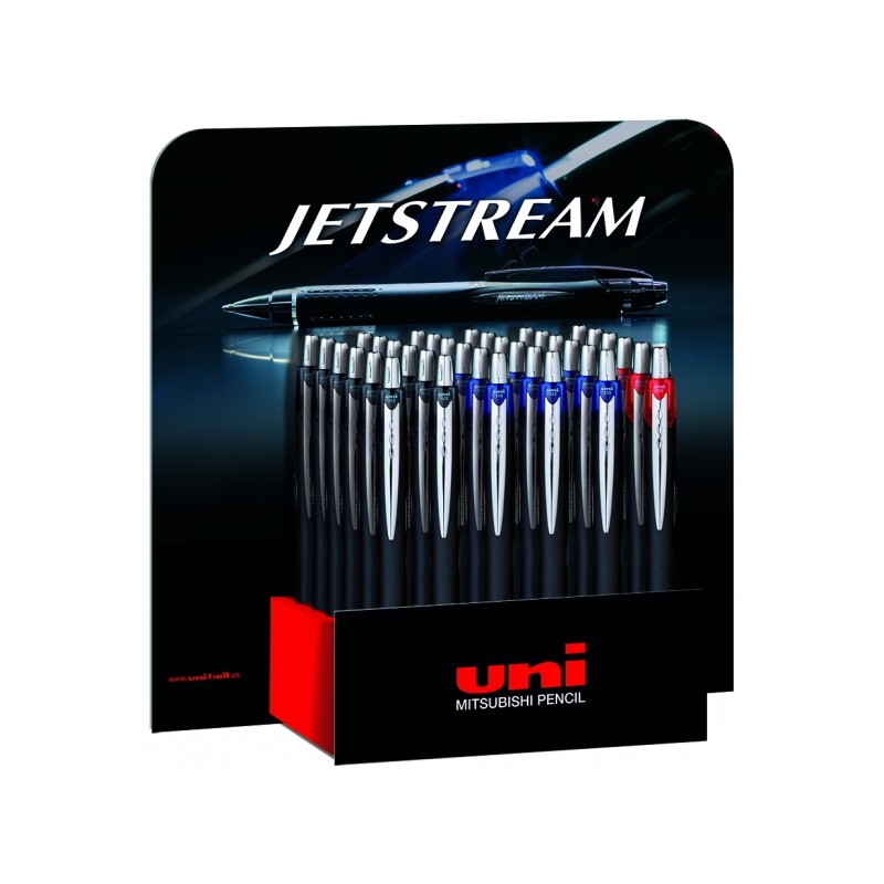 Uni-ball SXN-210 JetStream Display di 36 penne a sfera retraibili - Punta a sfera da 1 mm - Inchiostro a pigmenti resist