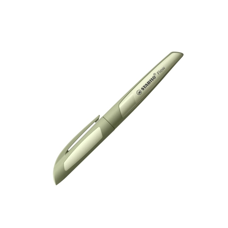 Penna stilo ricaricabile Stabilo Flow Monochrome - Pennino M di alta qualità - Impugnatura ergonomica - Include cartucc