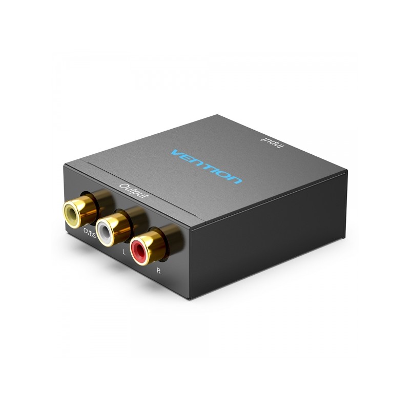 Vention Convertitore da HDMI femmina a RCA femmina a MiniUSB femmina - Nero
