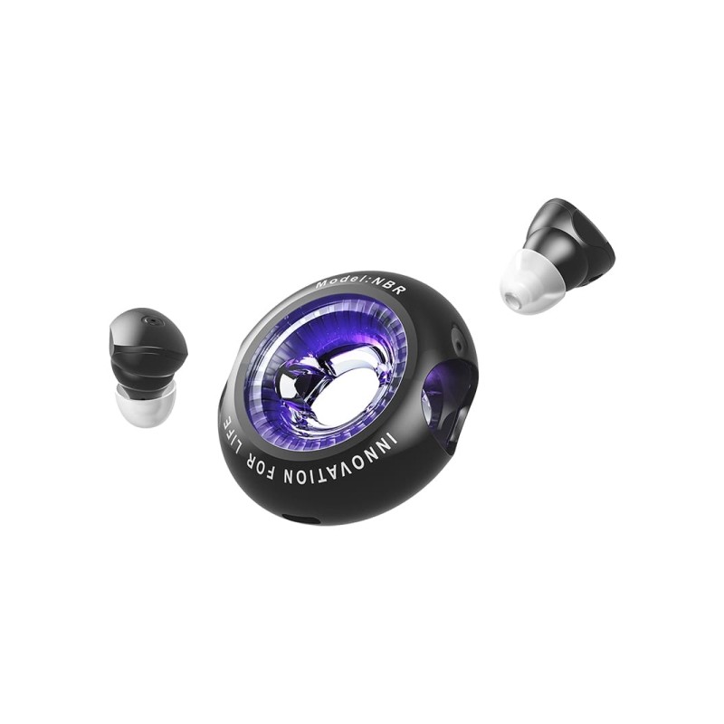 Vention Tiny T17 Cuffie Bluetooth 5.3 con custodia di ricarica - True Wireless - 6 ore di autonomia - LED - Colore nero