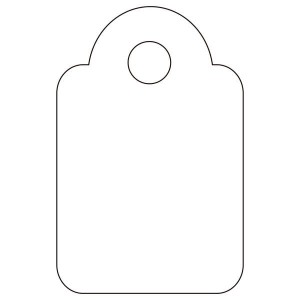 Apli White Hang Tags 13 x...