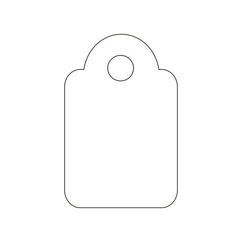 Apli White Hang Tags 13 x 20 mm 1.000 pezzi.