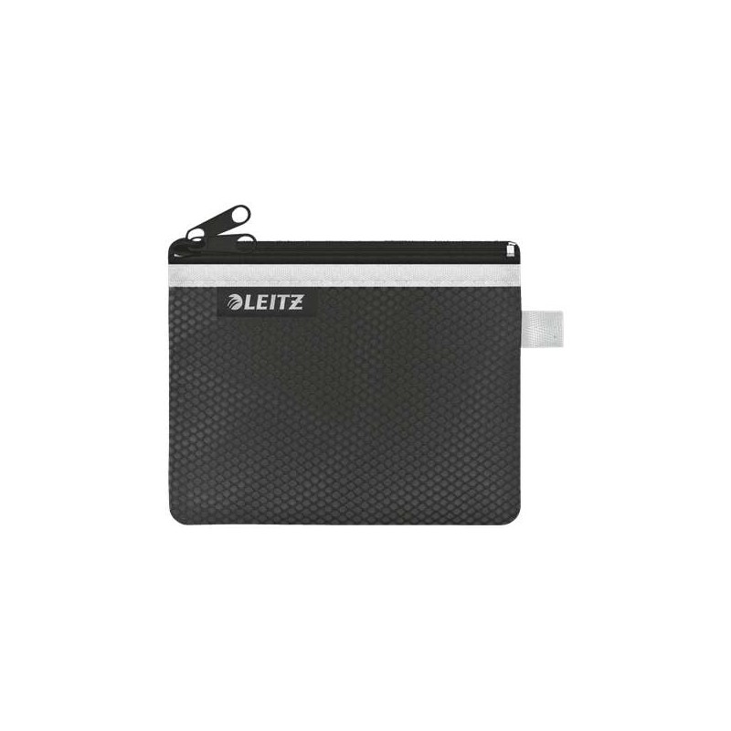 Leitz WOW Borsa multiuso piccola 2 scomparti - Dimensioni 105x6x140mm - Lavabile e resistente - Chiusura a cerniera - Co