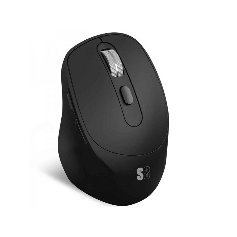 Subblim Confort Ergo Dual Wireless Mouse Bluetooth. USB 2.4GHz 2400dpi - 5 pulsanti - Uso con la mano destra - Colore ne