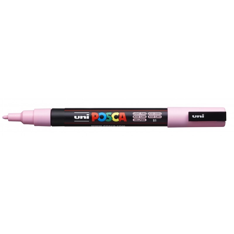 Posca PC-3M Pennarello - Punta conica in poliestere 0.9-1.3 mm - Inchiostro a base d'acqua - Resistente alla luce - Non 