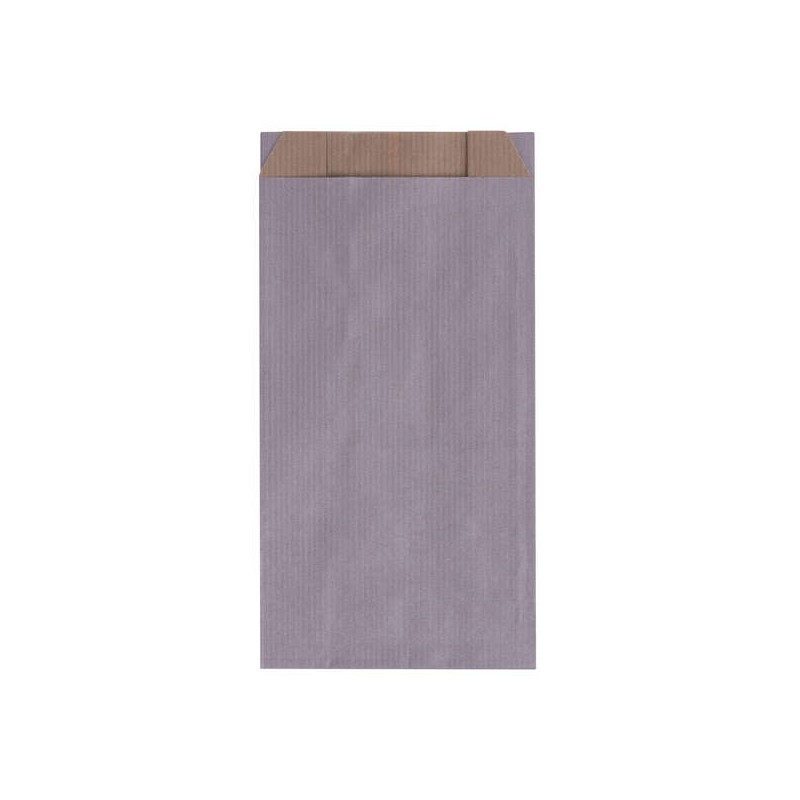 Apli Confezione da 250 buste Kraft 11x21x5cm - Carta Kraft 50g/m² - Riutilizzabili e riciclabili - Colore argento