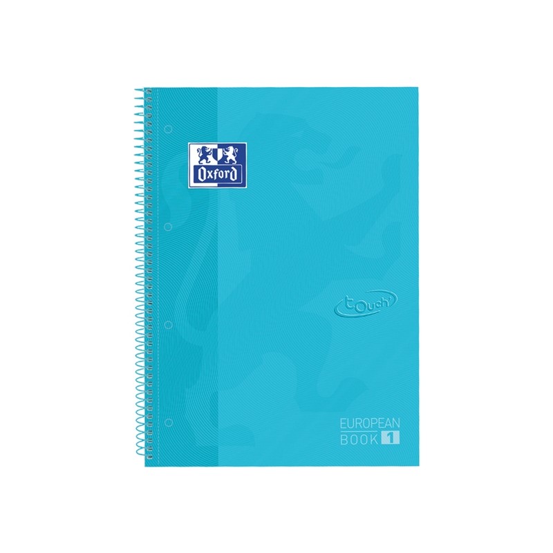 Oxford School Touch Europeanbook 1 Quaderno A4+ 80 Fogli 5x5mm Griglia - Copertina rigida - Blu - Oxford School Touch Eu