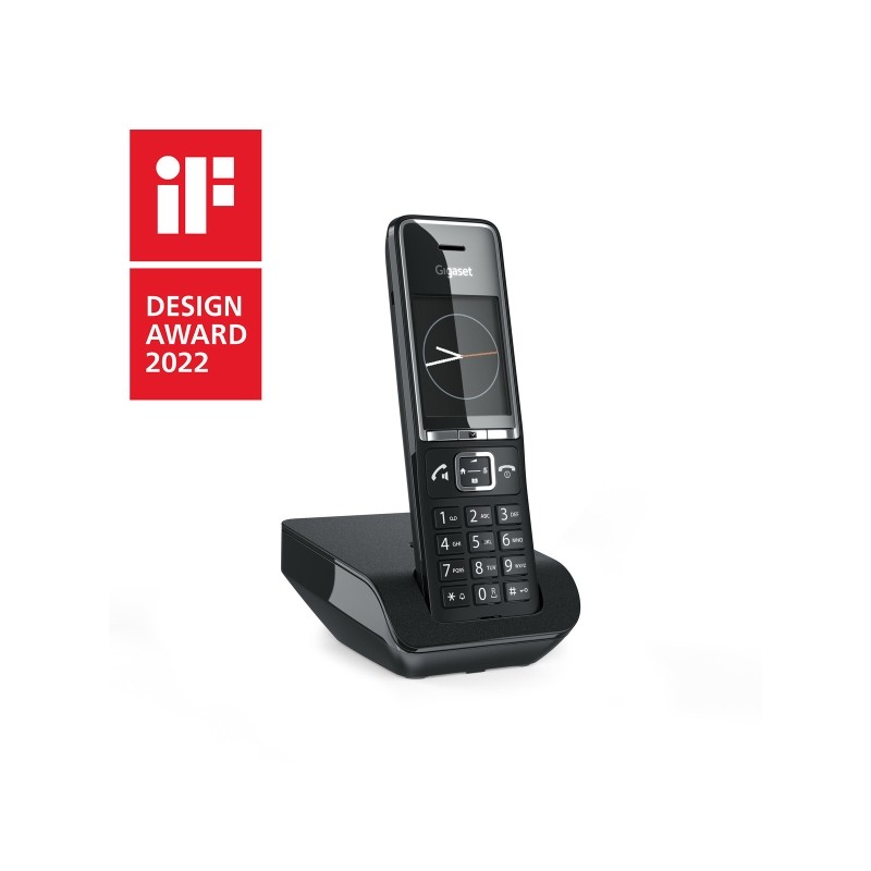 Telefono cordless Dect Gigaset Comfort 550 - ID chiamante - Vivavoce - Controllo volume - Colore nero