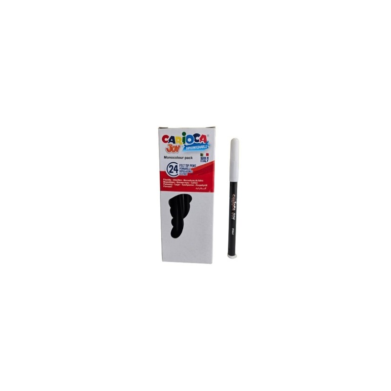 Marcatore monocromatico Carioca Joy - Corpo rotondo - Inchiostro superlavabile - Punta fine 2.8 mm bloccata - Cappuccio 