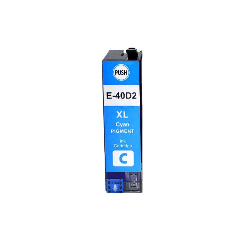 Cartuccia d'inchiostro pigmentato generica Epson T40D2 ciano - Sostituisce C13T40D240/C13T40C240