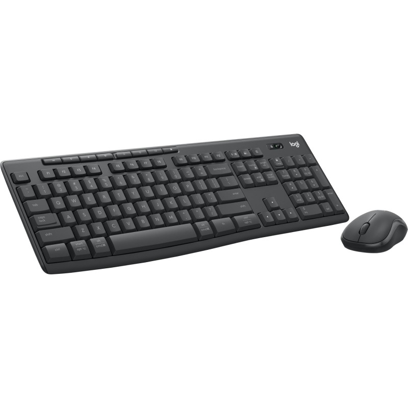 Logitech MK370 Pack Tastiera multimediale USB wireless + mouse 1000dpi 3 pulsanti - Ambidestro - Nero
