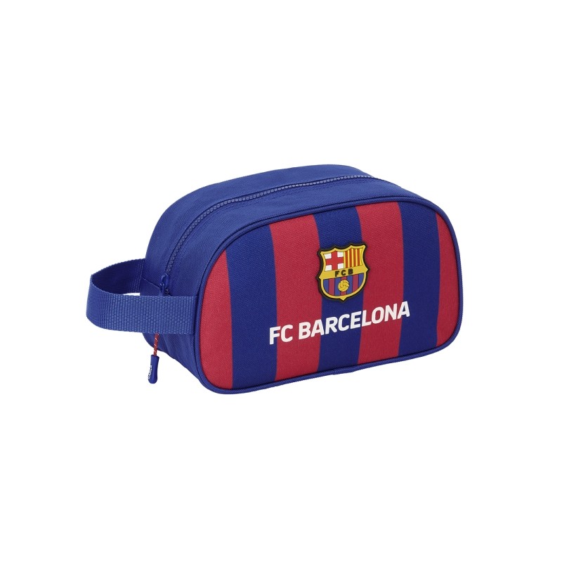 Safta F.C. Barcelona Borsa da toilette - 1 scomparto - Maniglia a mano - 26x15x12cm - Colore rosso e blu