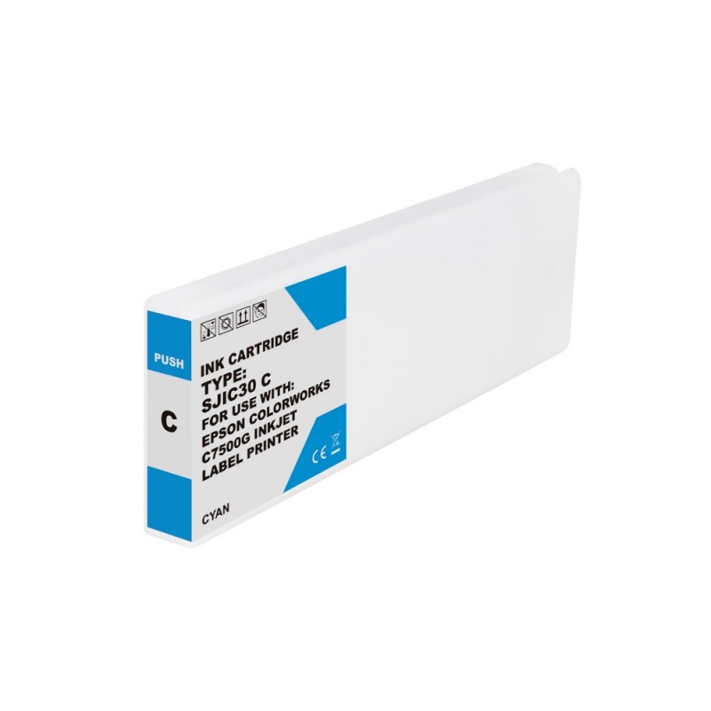 Cartuccia d'inchiostro pigmentato generica Epson SJIC30P ciano - Sostituisce C33S020640/SJIC30P(C)