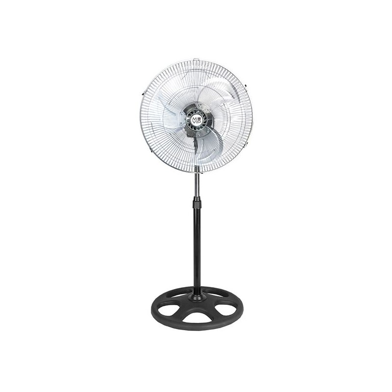 Ventilatore industriale da pavimento Muvip - 75W - 45cm - 3 velocità - Colore argento/nero