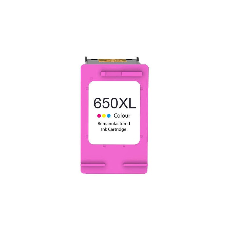 Cartuccia d'inchiostro rigenerata a colori HP 650XL - Sostituisce CZ102AE
