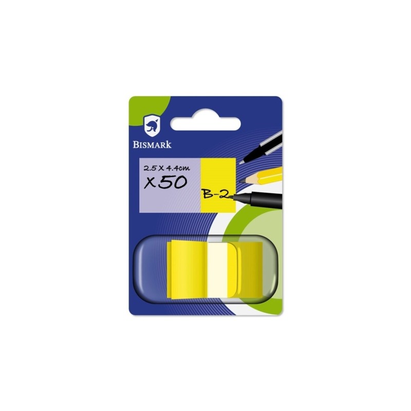 Dispenser Bismark con 50 pennarelli riposizionabili 44 x 25 mm - Per segnare. marcare o evidenziare informazioni - Color