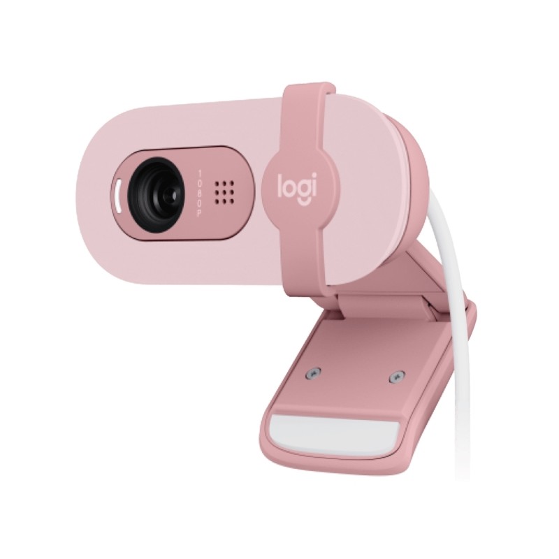 Webcam Logitech Brio 100 Full HD - 2 Megapixel - Antiriflesso - Rosa