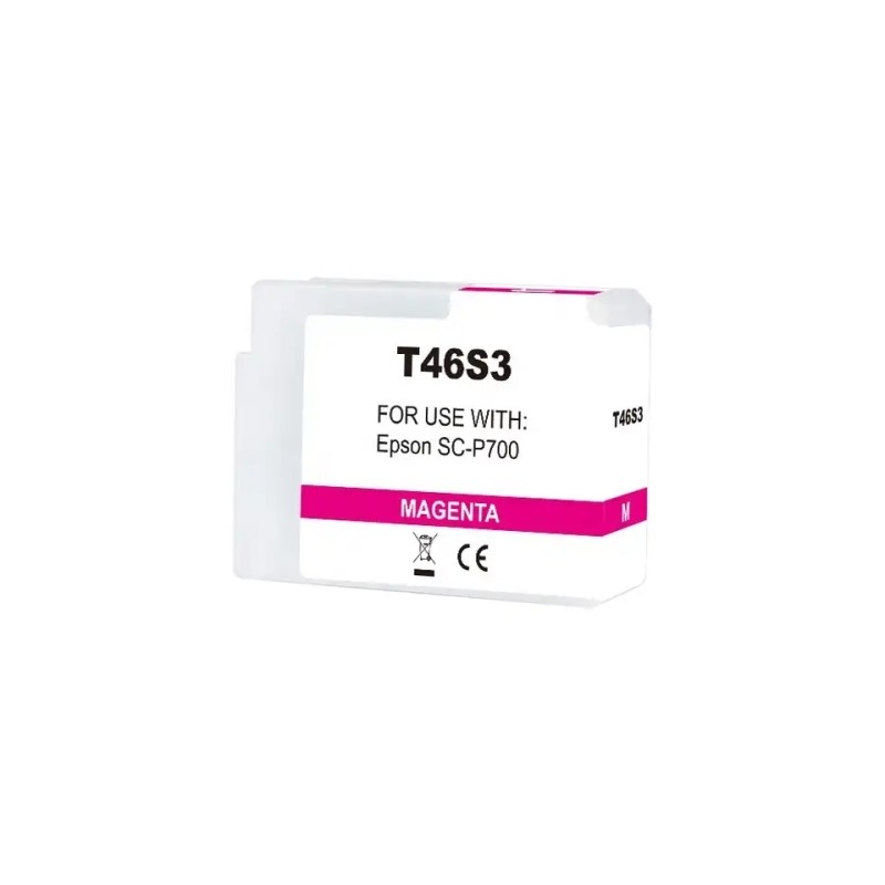 Cartuccia d'inchiostro pigmentato generica Epson T46S3 Vivid Magenta - Sostituisce C13T46S300