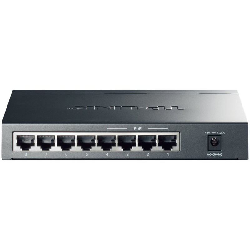 Switch Ethernet 8 Porte RJ45 10/100/1000 Mbps (4 Porte PoE+) TP-Link TL-SG1008P