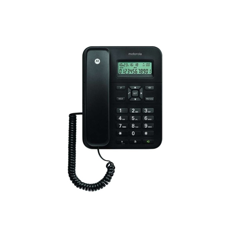 Motorola CT202 Telefono fisso - Vivavoce - ID chiamante - Nero