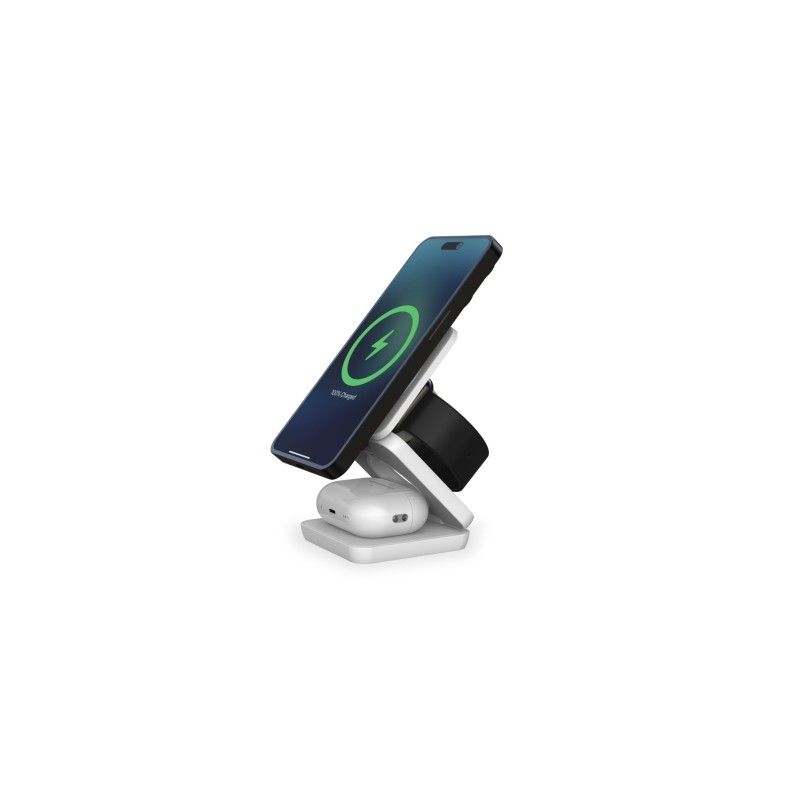 Caricabatterie wireless Ksix Cube 3-in-1 - 15W - Compatibile con Magsafe e Qi - Ricarica rapida