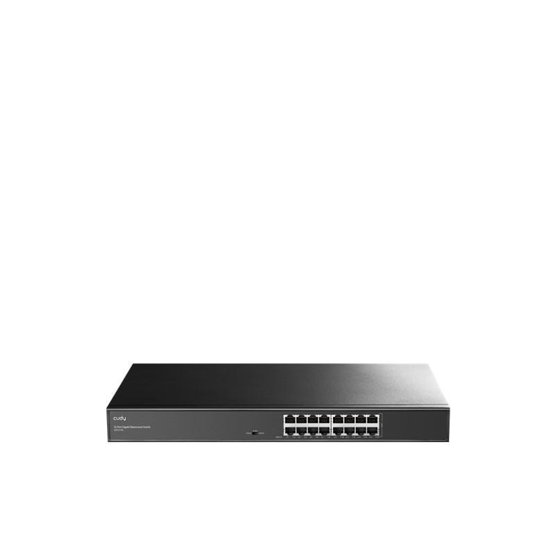 Switch Gigabit a 16 porte Cudy - Involucro metallico per montaggio a rack - Risparmio energetico - Plug and Play - Kit p