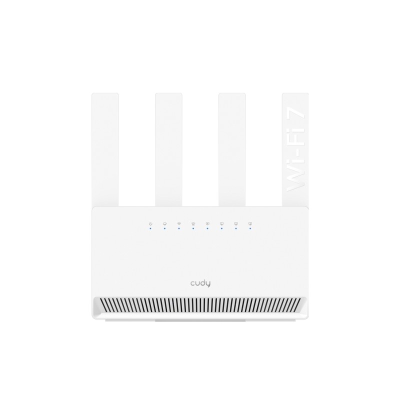 Cudy Router WiFi 7 Gigabit Dual Band BE3600 - Velocità fino a 1000Mbps - 4 porte - 4 antenne fisse 5dBi - Tecnologia MU
