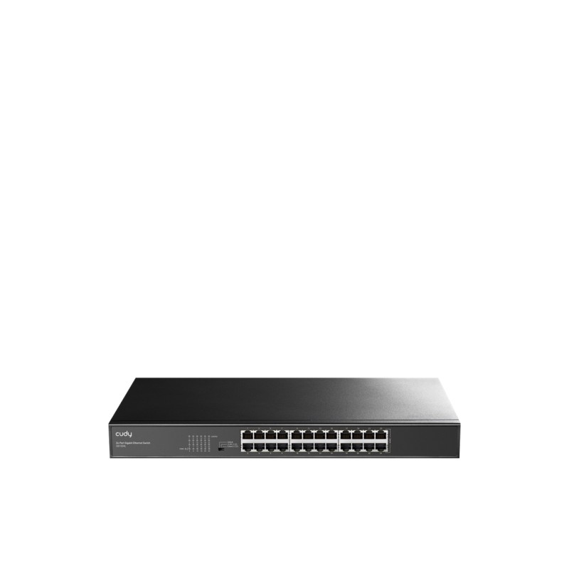 Switch Gigabit a 24 porte Cudy - Involucro metallico per montaggio a rack - Risparmio energetico - Plug and Play - Kit p