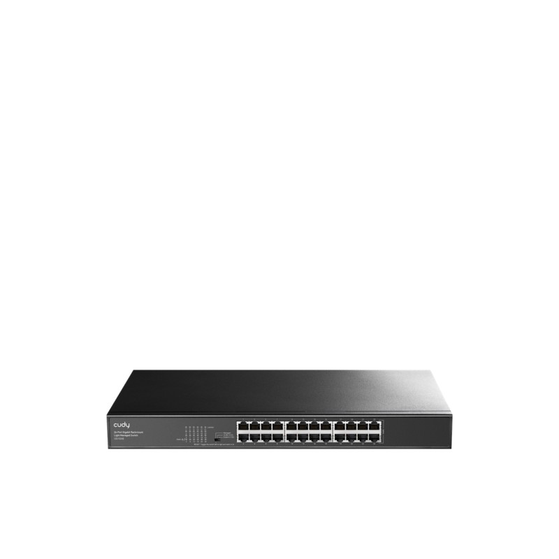 Switch Gigabit a 24 porte Cudy - Gestione semplice - Involucro metallico per montaggio a rack - Plug and Play - Kit per 