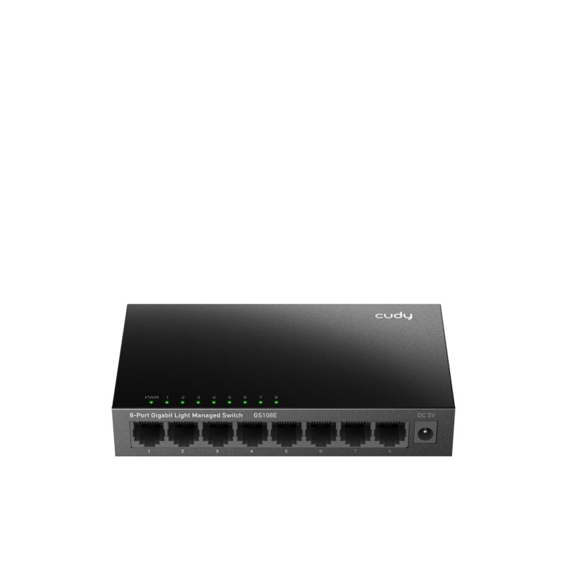 Switch Gigabit a 8 porte di Cudy - Facile gestione - Velocità fino a 1000Mbps - Plug and Play - Involucro in metallo - 
