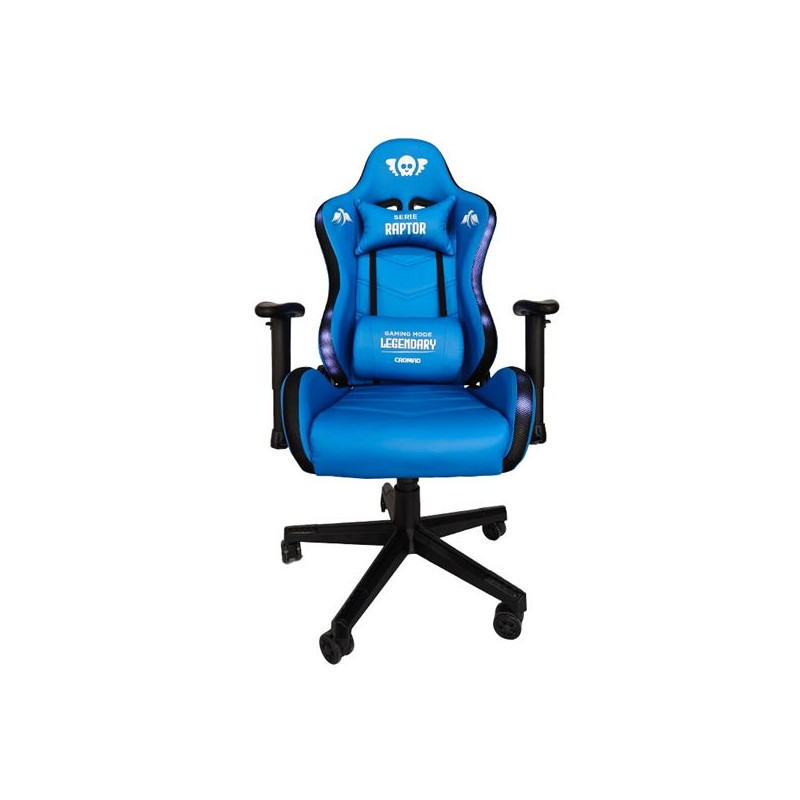 Sedia da gioco Cromad Raptor Legendary Series - Altezza regolabile con pistone a gas di classe 2 - Reclinazione a 180° 