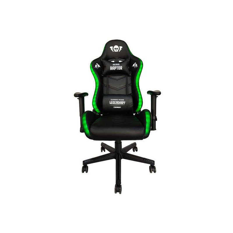 Sedia da gioco Cromad Raptor Legendary Series - Altezza regolabile con pistone a gas di classe 2 - Reclinazione a 180° 