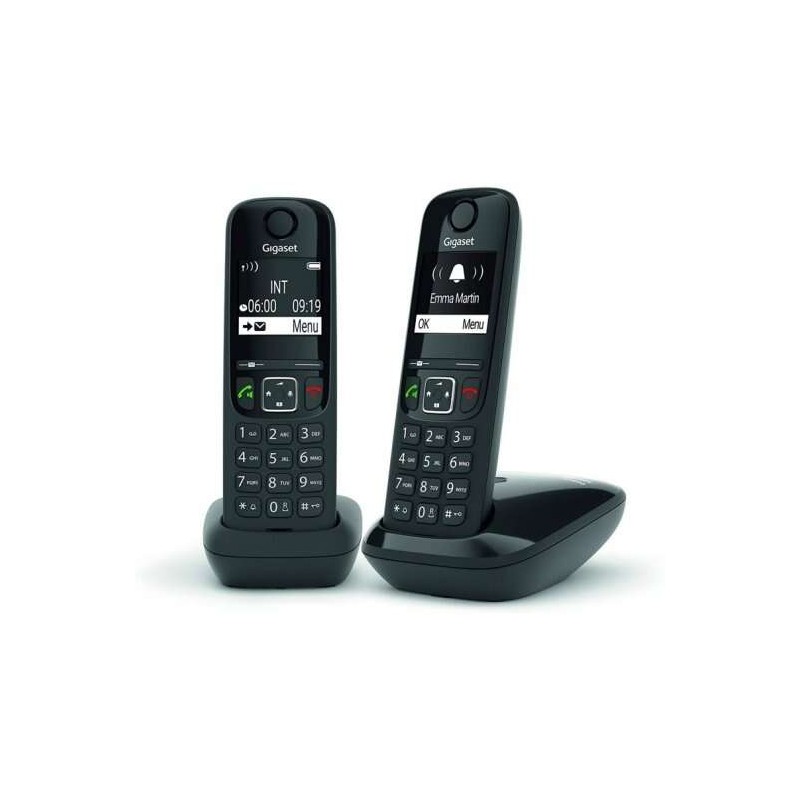 Gigaset AS690 Duo Telefono cordless Dect + 1 extra - Display B/N - Controllo volume - Lunga autonomia