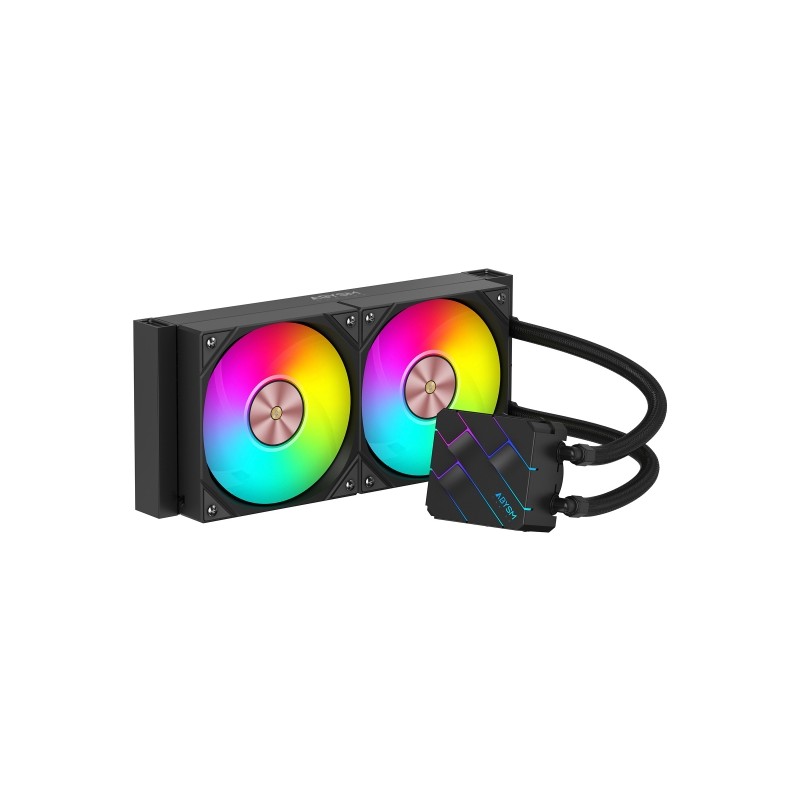 Kit di raffreddamento a liquido Abysm Oceanic TIDE 240 ARGB - 2 ventole da 120 mm - Illuminazione ARGB - Pompa a 2500 gi