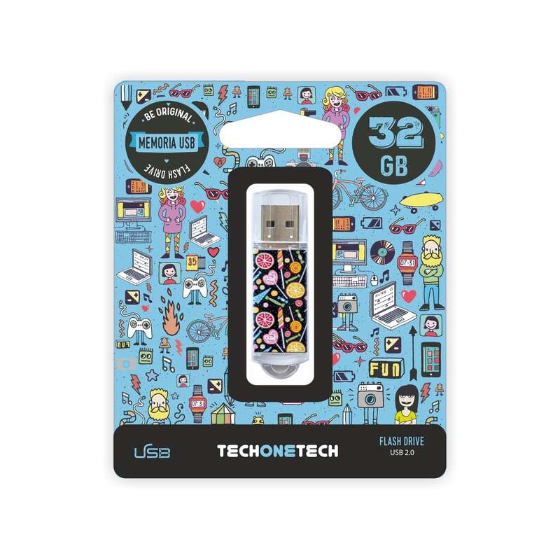 TechOneTech Candy Pop USB 2.0 Memoria 32GB (Pendrive)