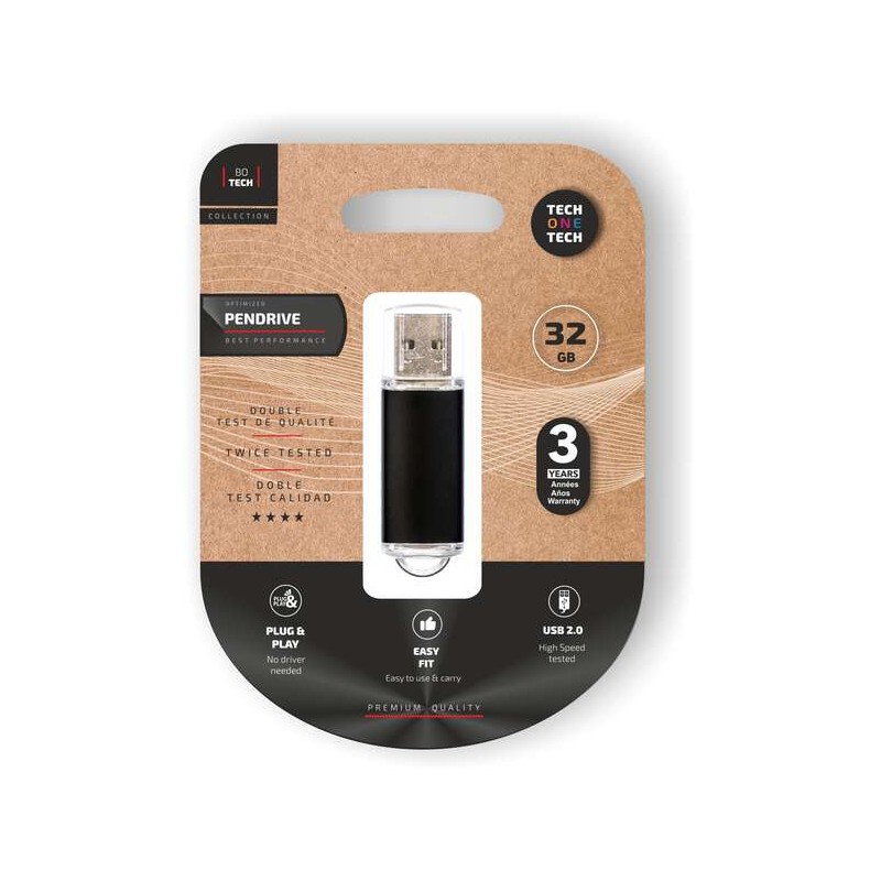 TechOneTech Basic USB 2.0 Memoria 32GB (Pendrive)