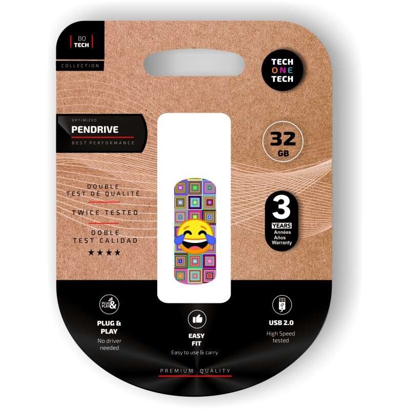 TechOneTech Clip Tech Emoji Mi sto separando USB 2.0 Memoria 32GB (Pendrive)