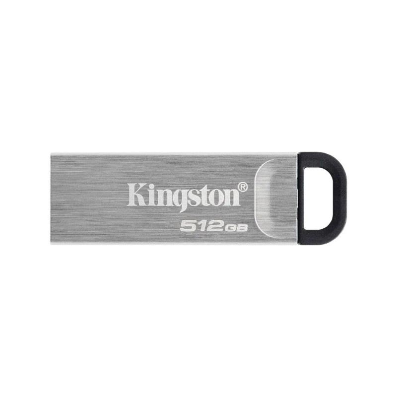 Unità flash USB Kingston DataTraveler Kyson da 512 GB - 3.2 Gen 1 - 200 MB/s in lettura - Design metallico - Argento (u