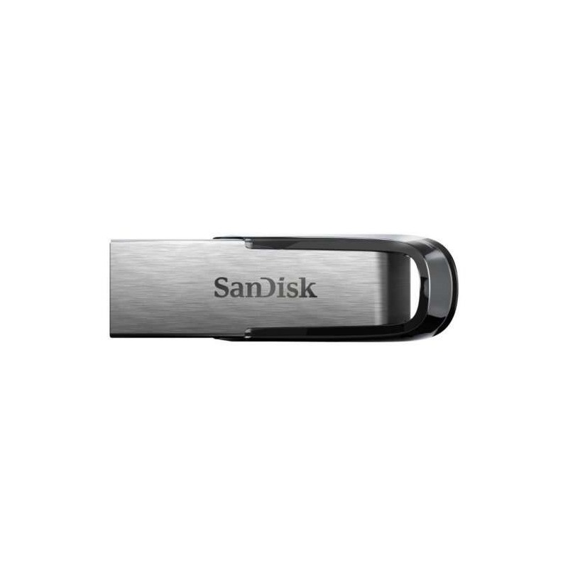 Sandisk Ultra Flair Memoria USB 3.0 128GB - Senza Cover - Colore Acciaio/Nero (Pendrive)