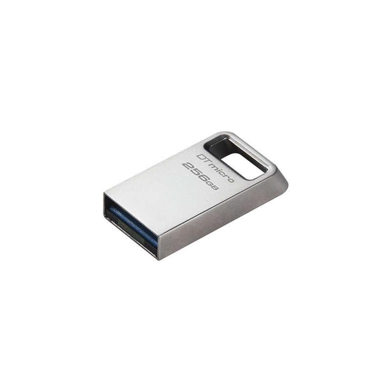 Kingston DataTraveler Micro USB Flash Drive 256GB - USB 3.2 Gen 1 - Ultra compatto e leggero - Clip portachiavi - Corpo 