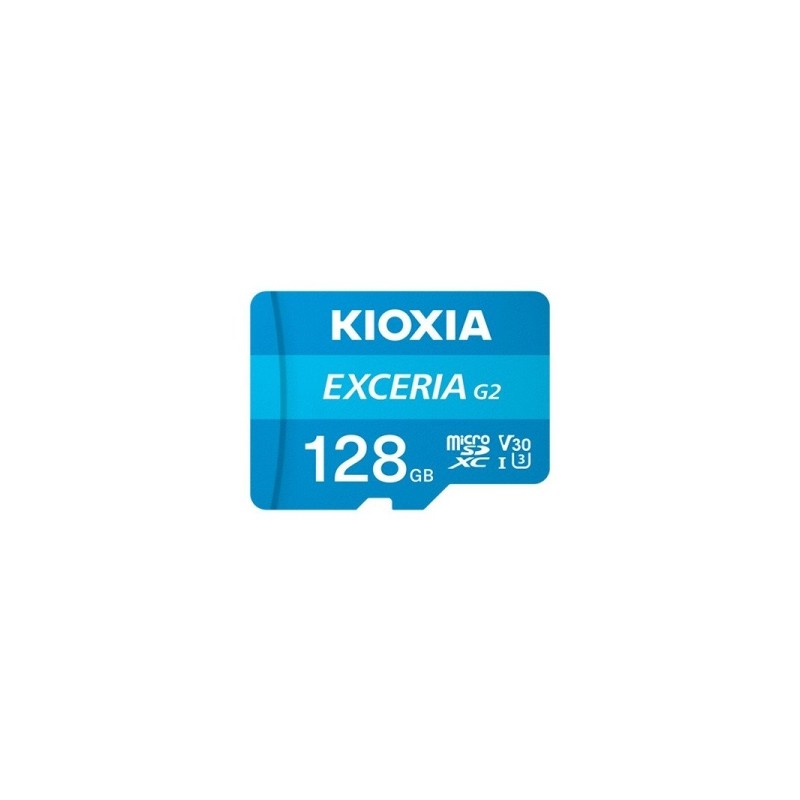Kioxia Exceria G2 Micro SDXC Card 128 GB UHS-III A1 V30 Classe 10 con adattatore
