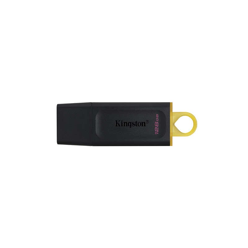 Kingston DataTraveler Exodia Chiavetta USB 128GB - USB 3.2 Gen 1 - Con Cover - Clip Portachiavi - Colore Nero (Pendrive)