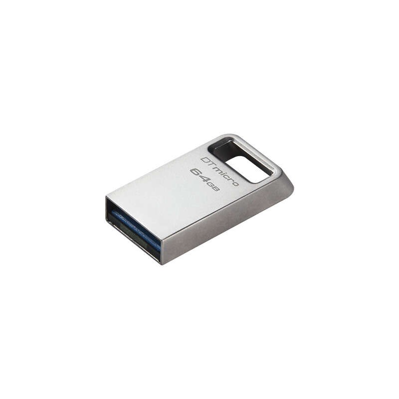 Kingston DataTraveler Micro USB Flash Drive 64GB - USB 3.2 Gen 1 - Ultra compatto e leggero - Clip portachiavi - Corpo i