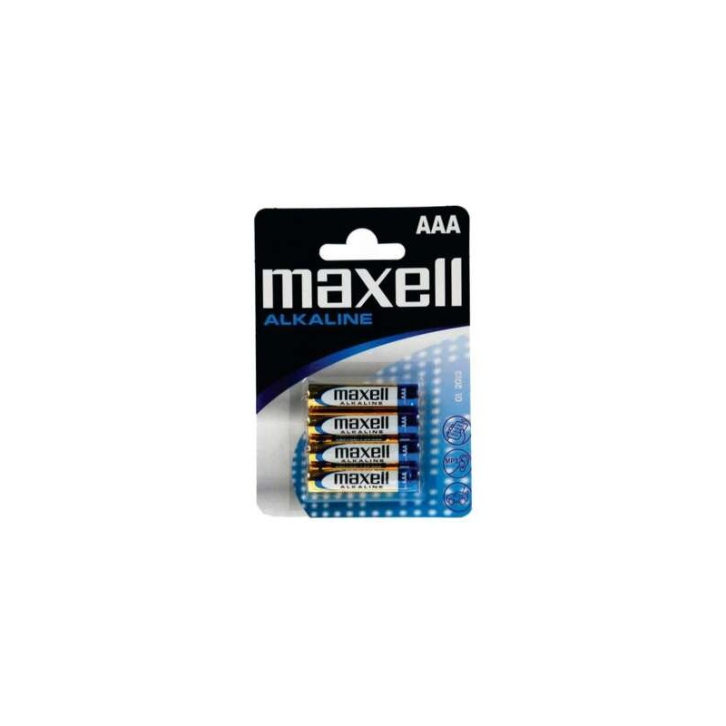 Confezione da 4 batterie alcaline Maxell LR03 AAA da 1.5 V