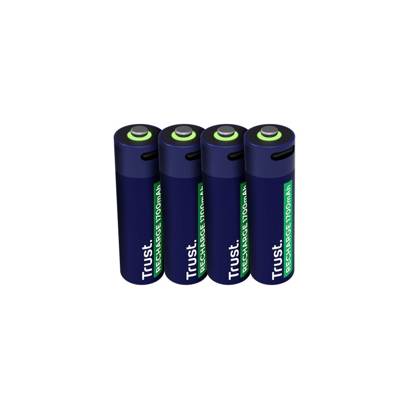 Trust Confezione da 4 batterie AA ricaricabili da 1700 mAh