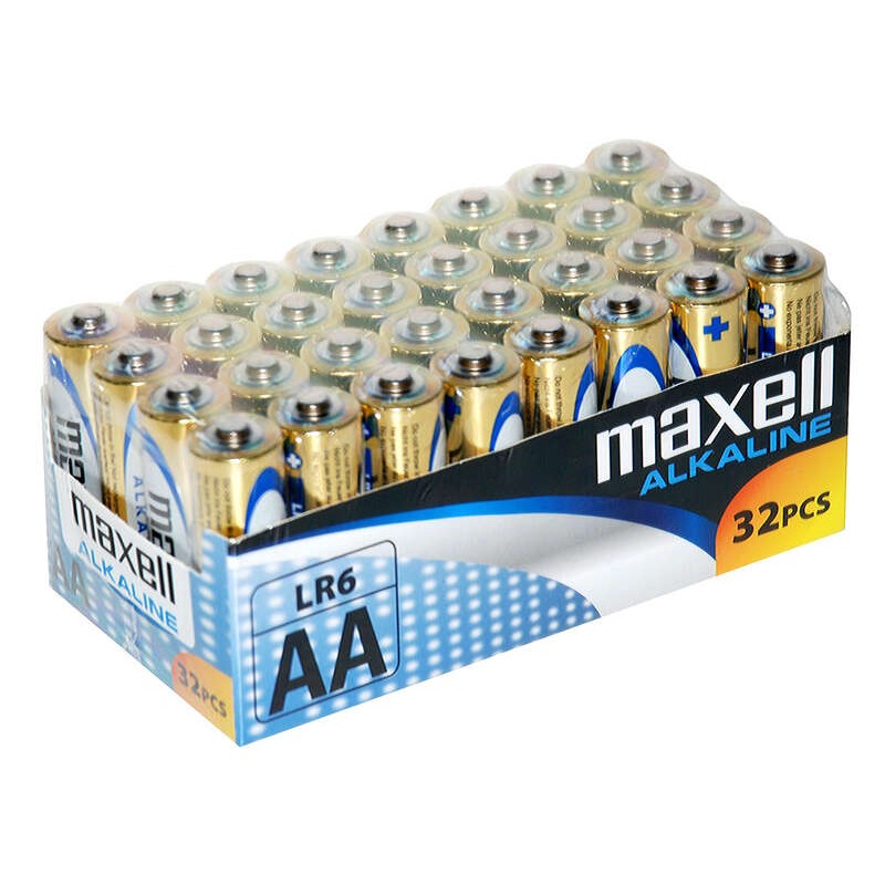 Confezione da 32 batterie alcaline Maxell LR06 AA 1.5 V