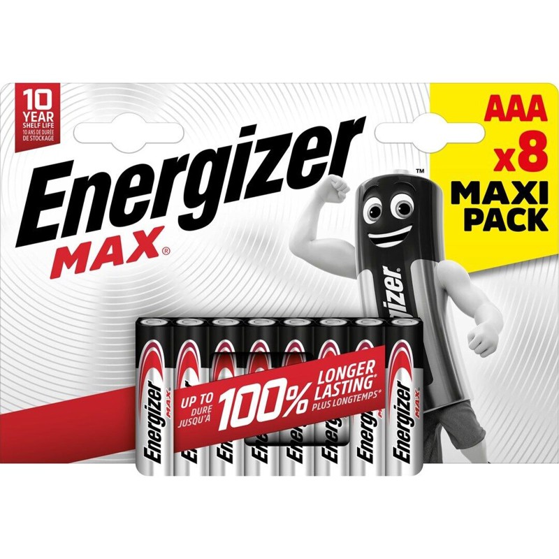 Energizer Max 8 Batterie AAA Ministilo LR03 1.5V