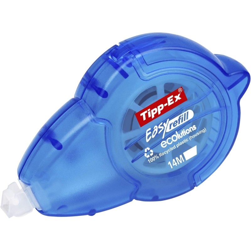 Nastro correttore Tipp-Ex ECOlutions Easyrefill 5mm x 14m - Ricaricabile - Testina flessibile e rotante