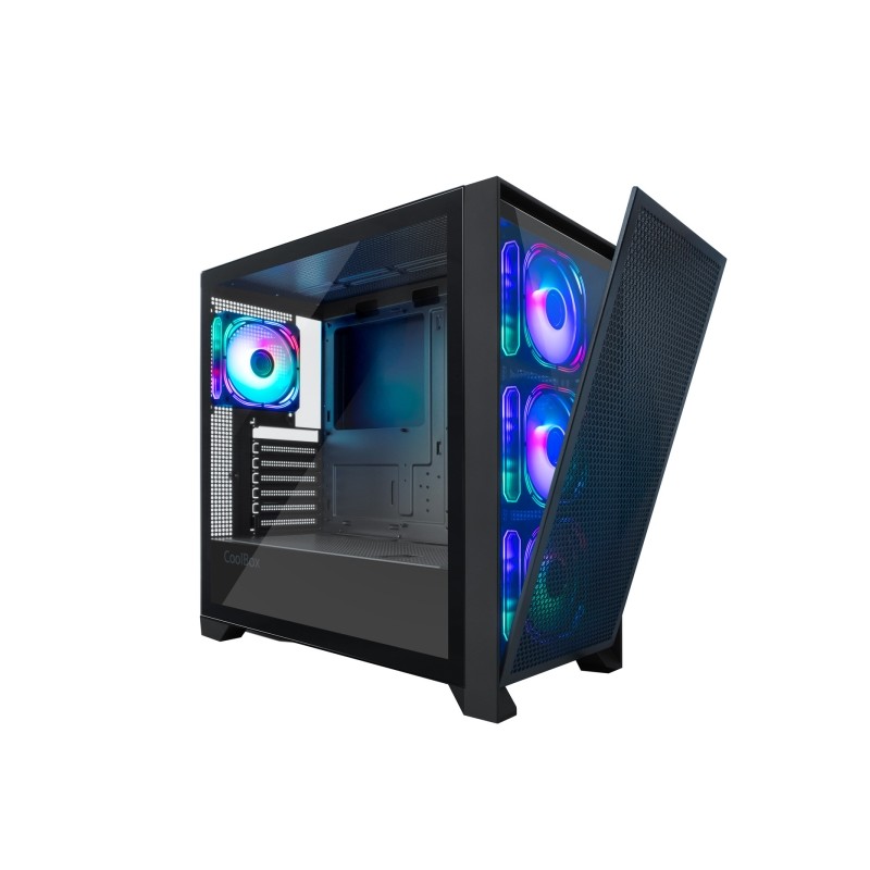 Coolbox COO-PACK-GMNG Pack Case da gioco GE2000 + Raffreddamento a liquido Infinite Liquid240 ARGB + Alimentatore CoolPo
