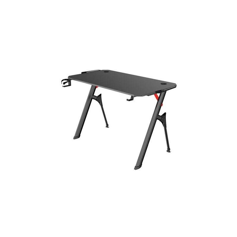 Muvip PRO1400 Tavolo da gioco in fibra di carbonio con luce RGB - Solido - Ampia superficie - Portabicchieri - Gancio pe